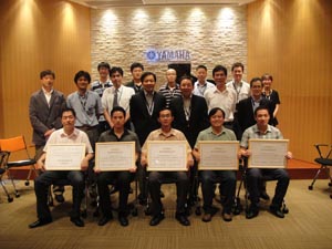 雅馬哈第5屆第3期鋼琴技師研修生順利畢業 