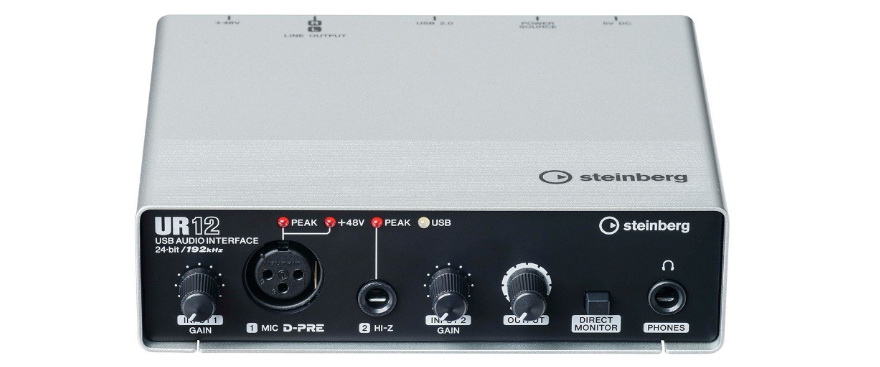 兼容iPad/Mac/PC，實現高品質錄音的Steinberg USB音頻接口UR12發布