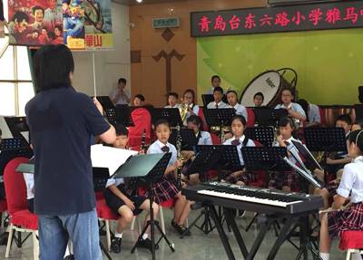 雅馬哈示范樂團青島臺東六路小學管樂團大師班活動成功舉辦