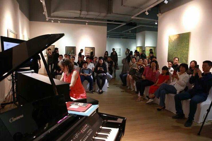 山根良子雅馬哈高端電鋼沙龍- 在青島朗藝美術館圓滿落幕