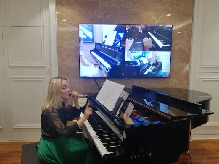 精彩回顧 | 雅馬哈e聯(lián)遠(yuǎn)程藝術(shù)教育聯(lián)盟俄羅斯美女鋼琴家古娃老師遠(yuǎn)程公開課