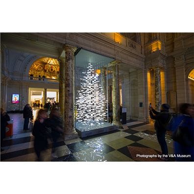 前沿的圣誕樹——雅馬哈為V&A博物館“會說話的樹”傳遞聲音