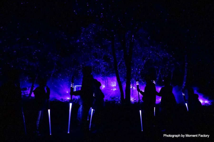 案例｜雅馬哈為壯觀的Kamuy Lumina魔法夜行旅游項目提供配樂設備