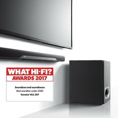 獲獎信息：雅馬哈搭載DTS Virtual:X?技術的新款回音壁YAS-207 榮獲What Hi-Fi?五星好評