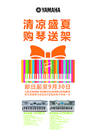 清涼盛夏，購琴送架 